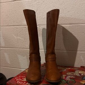 Frye Tan Knee high Leather Boots